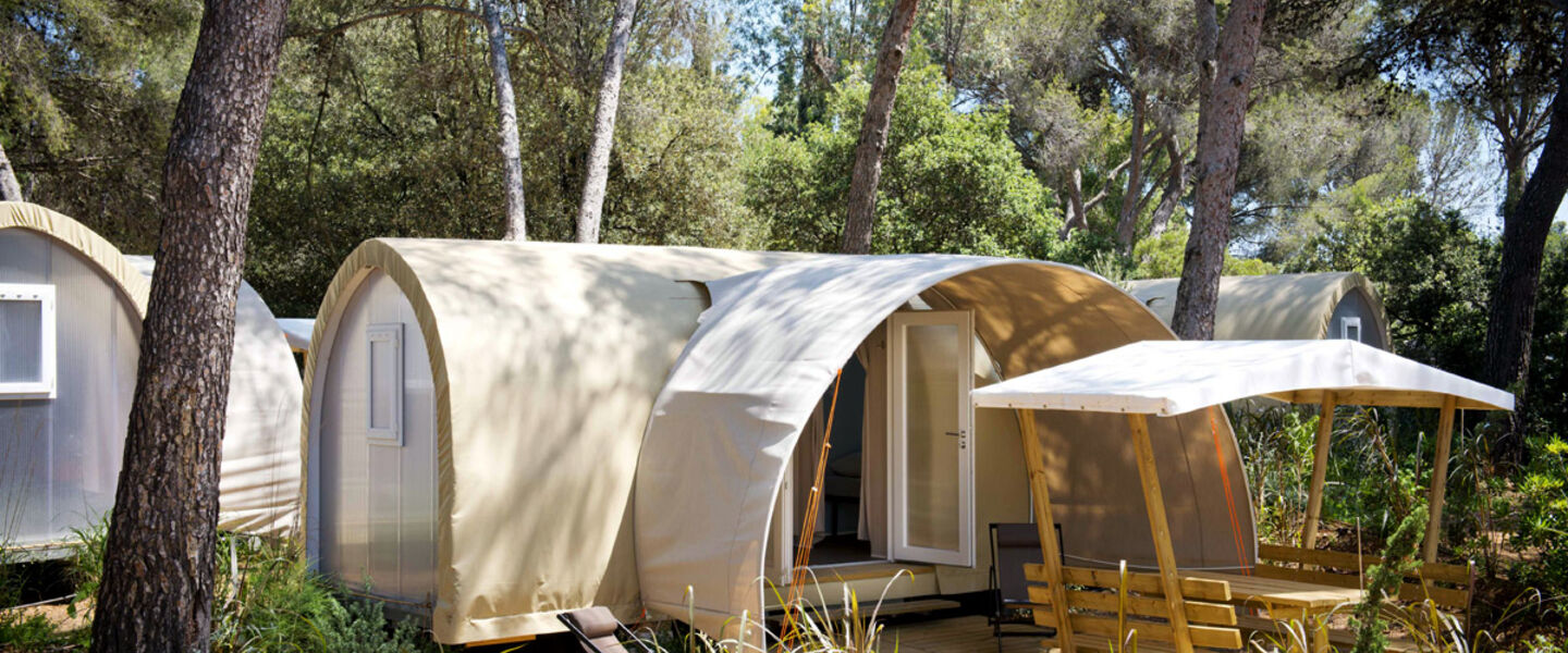 Campsite Provence tents equipped furnished conviviality comfort relaxation