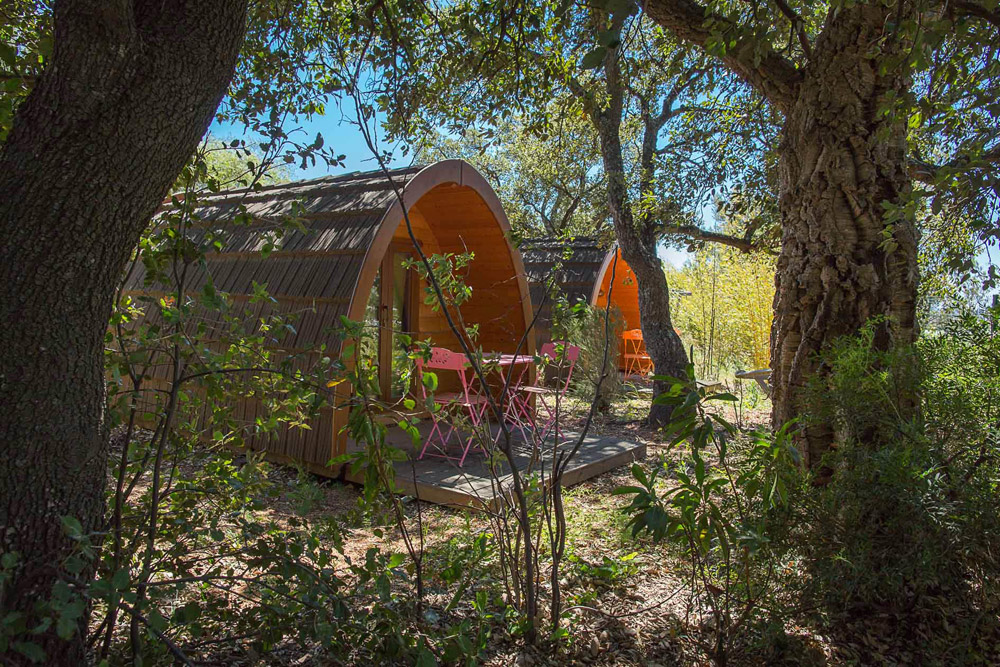 Eco-friendly huts and nature camping in Hyères