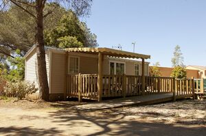Accessible French Riviera camping - air-conditioned mobile home