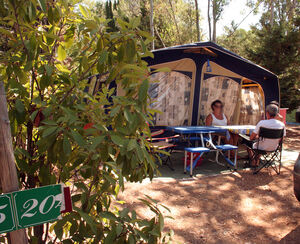 Large pitches for rent south of france campsite