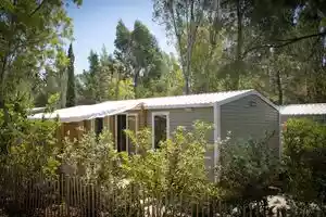 Premium air-conditioned mobile home on a 4-star campsite