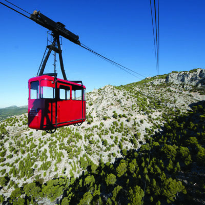 Cable car to the Mont Faron
