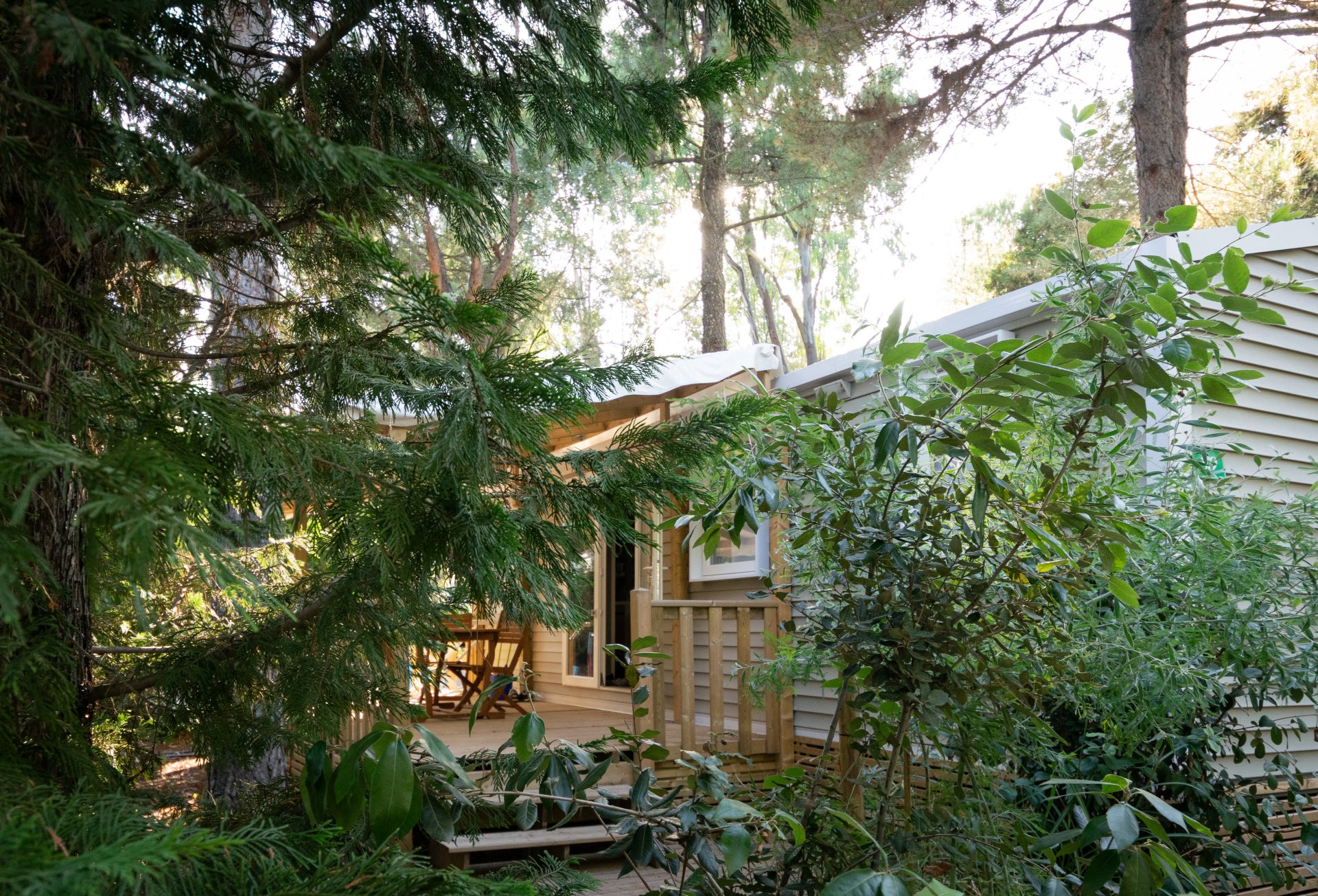 Standing mobile home rental Nature Camping