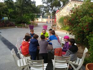 Archery activity - children camping French riviera