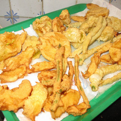 Courgette Flower Fritters