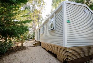 Seaside air-conditioned equipped mobile home - best rate