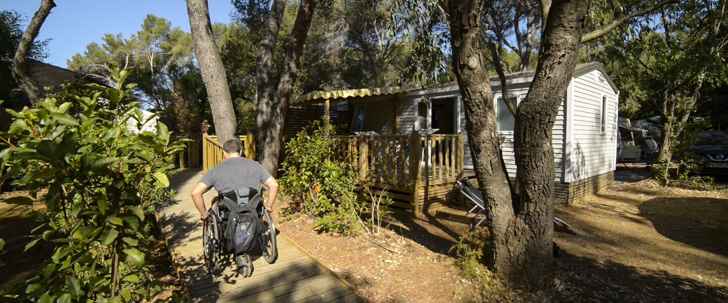 Mobile home rental for person with reduced mobility in the Var