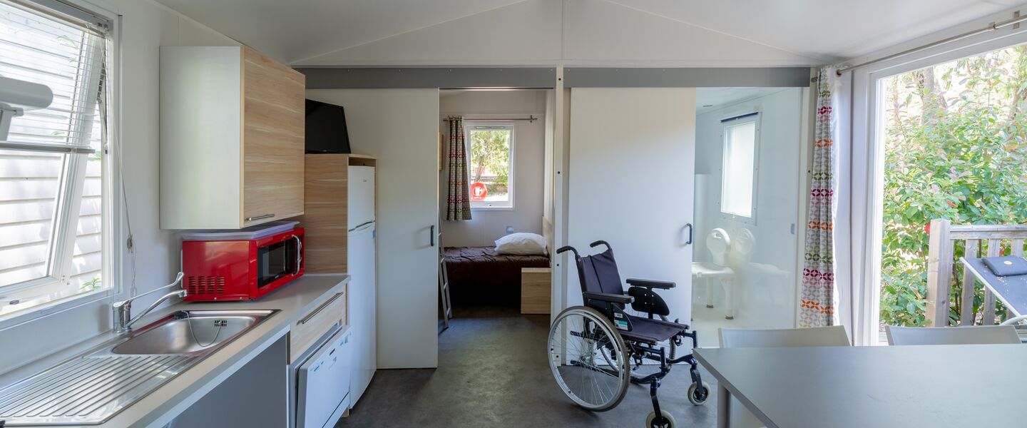 Reduced-mobility camping holiday