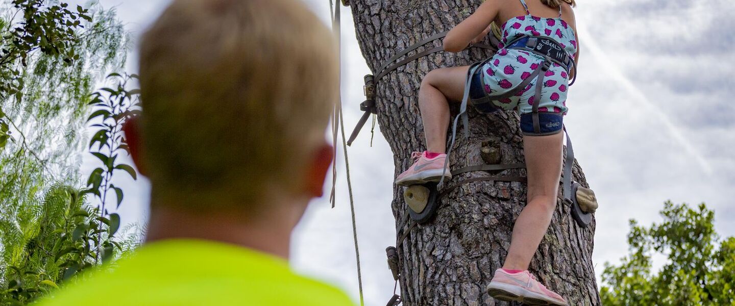 French riviera campsite - climbing kids activity