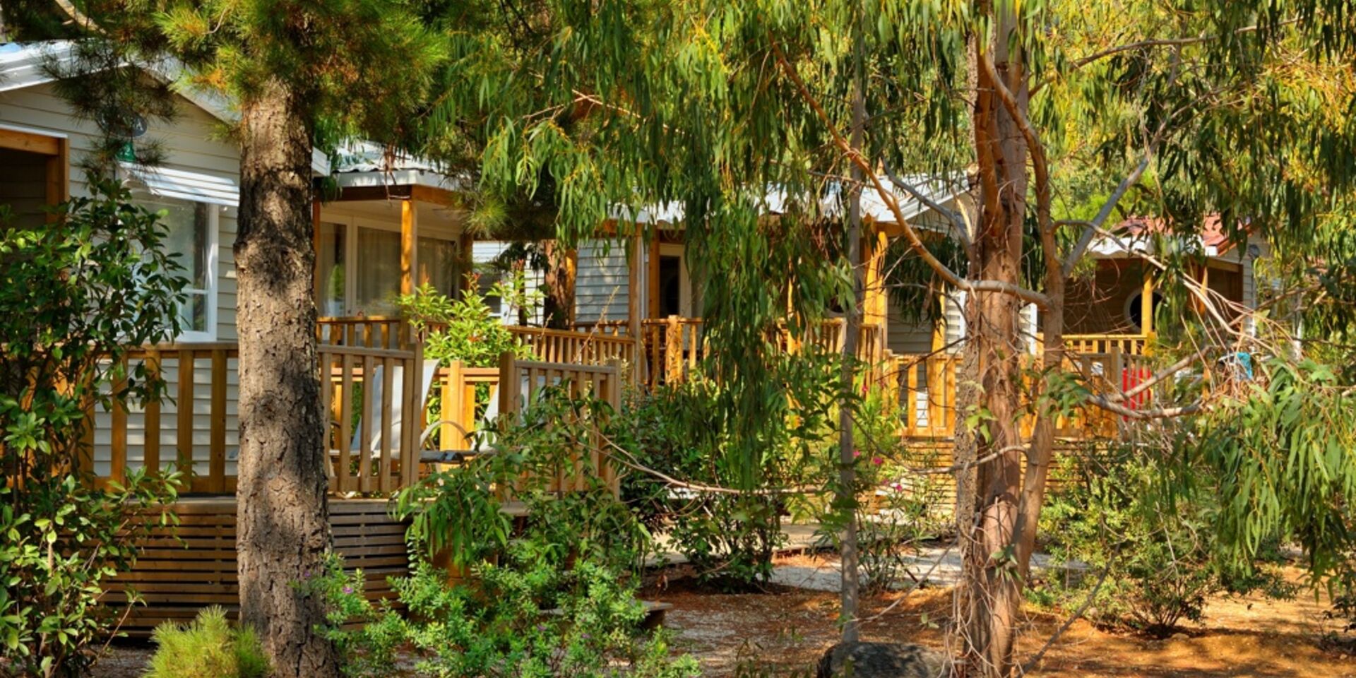 Eco-friendly tree-filled campsite Chemin d'Hyères in La Londe