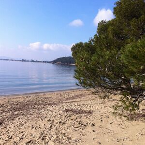 Beach on the coastal footpath