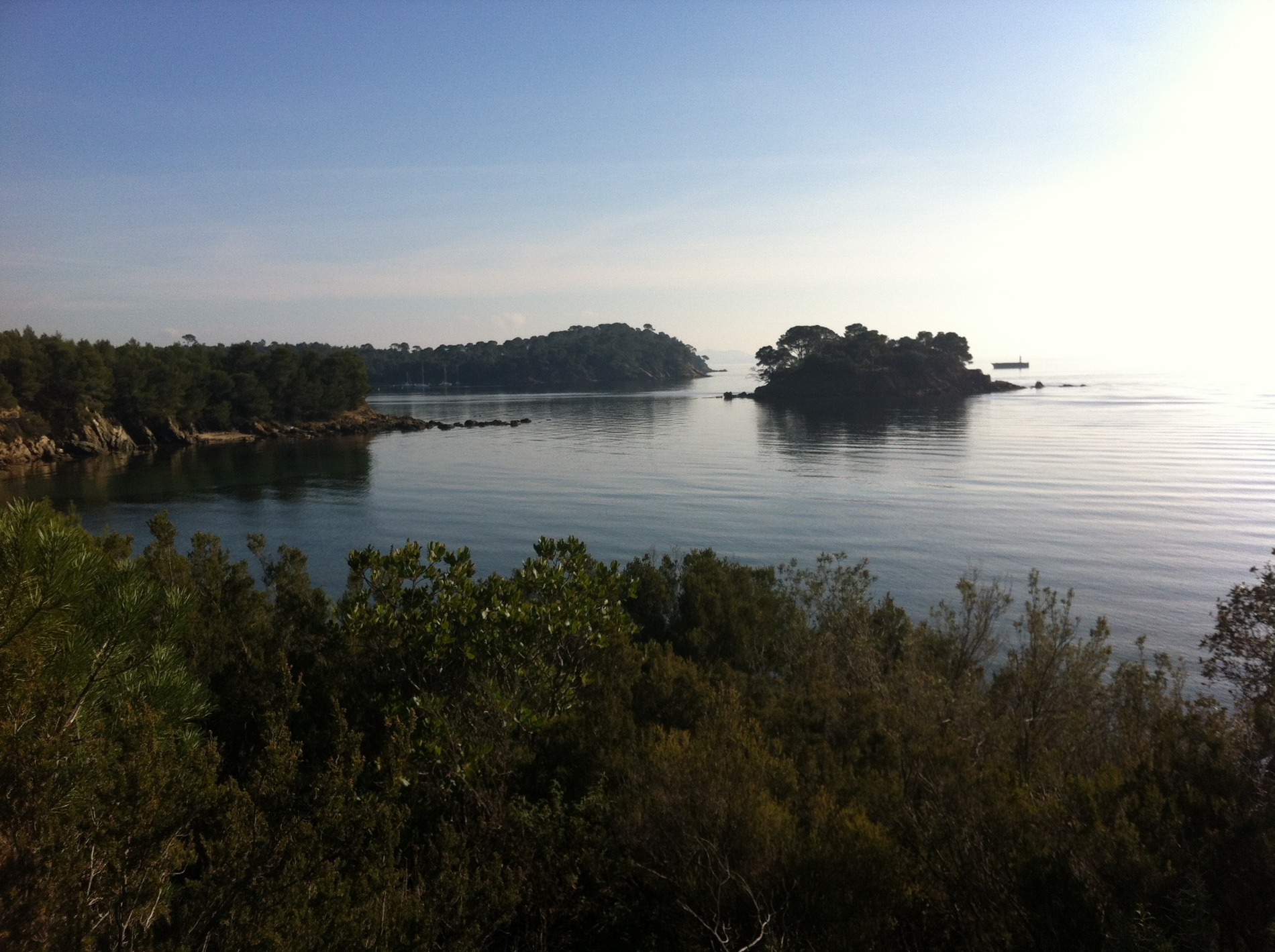 View of the Hyères coastal path