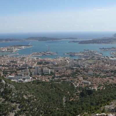 Europe's most beautiful bay in Toulon, in the Var area, French Riviera-Côte d'Azur
