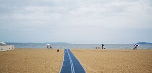 PRM beach in the Var, French Riviera-Côte d'Azur