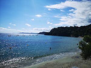 A sandy beach in La Londe