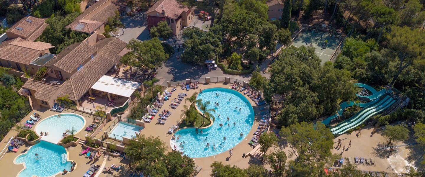 Giant water park at 4-star campsite in the Var