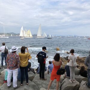 A boat race in the Gulf of Saint-Tropez