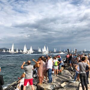 A sailboat race in the Var, French Riviera-Côte d'Azur