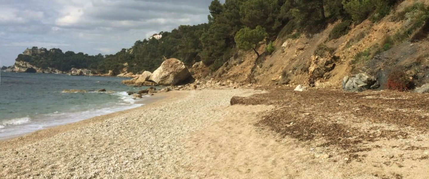 Sandy beach near Toulon