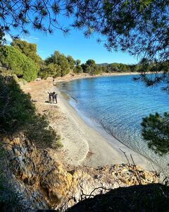 A tranquil beach in the Var French Riviera-Côte d'Azur