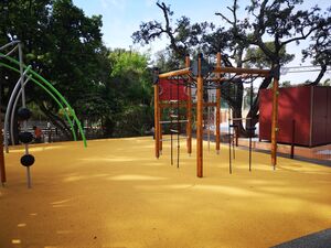 Children's play area at our family campsite in the Var, French Riviera-Côte d'Azur