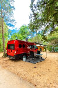 Camper van pitch 4-star campsite with water park