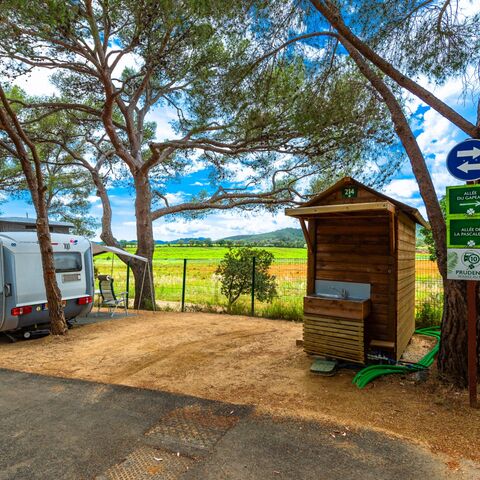 Large Premium pitches with private bathrooms